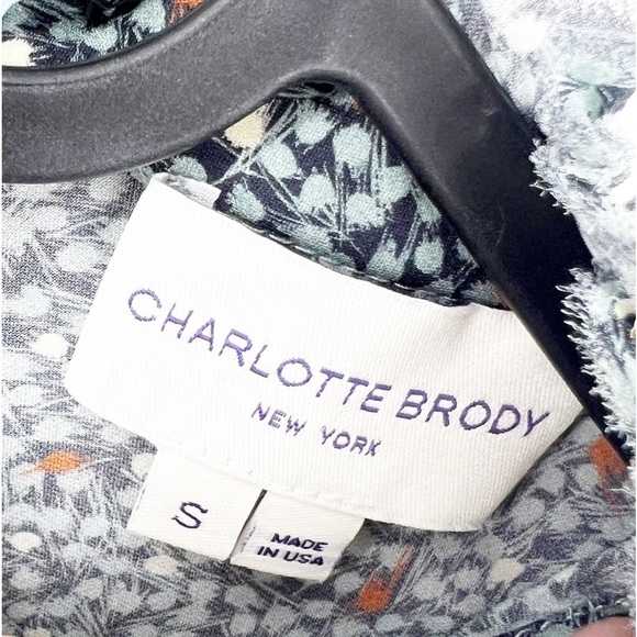 ✅ CHARLOTTE BRODY 100% SILK LONG SLEEVE BLOUSE SIZE SMALL - Picture 9 of 9